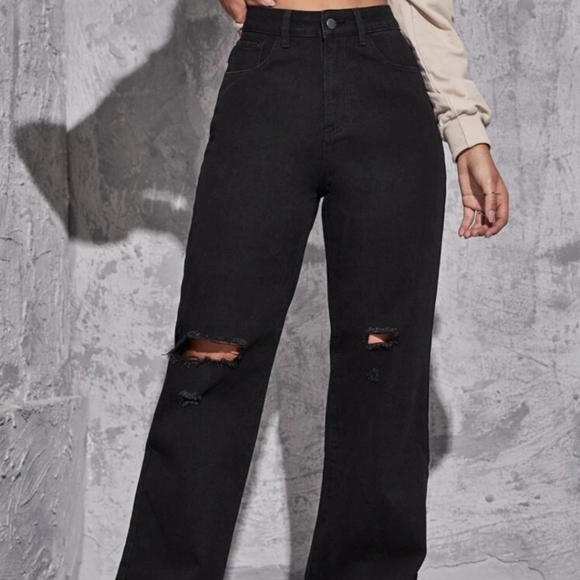 SHEIN Denim - Long Jeans High Rise 10 NEW